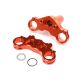 Losi - Aluminum Triple Clamp Set Orange: Promoto-MX (LOS364004)