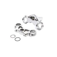 Losi - Aluminum Triple Clamp Set Silver: Promoto-MX...