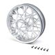Losi - Rear Wheel Set Satin Chrome: Promoto-MX (LOS46003)