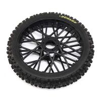 Losi - Dunlop MX53 Front Tire Mounted Black: Promoto-MX...