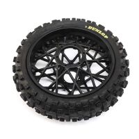 Losi - Dunlop MX53 Rear Tire Mounted Black: Promoto-MX...
