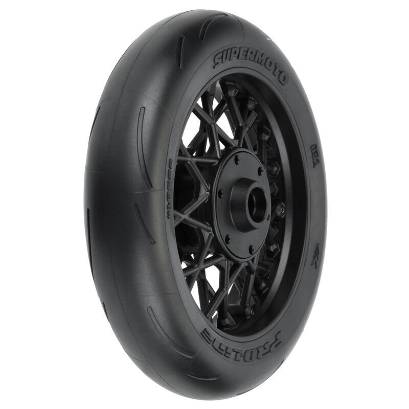 Pro-Line Racing - 1/4 Supermoto S3 Motorcycle Front Tire MTD Black (1): PROMOTO-MX (PRO1022210)