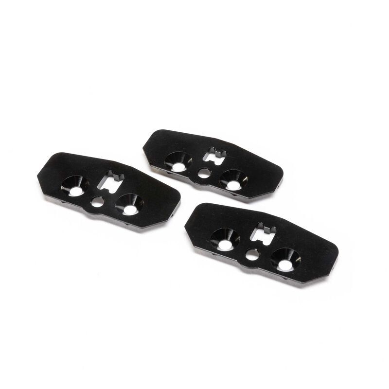 Team Losi Racing - Skid Plate Set Adj Chassis Aluminum: 8X 2.0 (TLR341029)