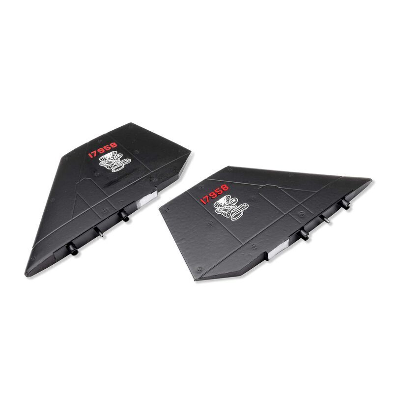 E-flite - Fin Set; Black: SR-71 Twin 40mm  EDF (EFL02058)