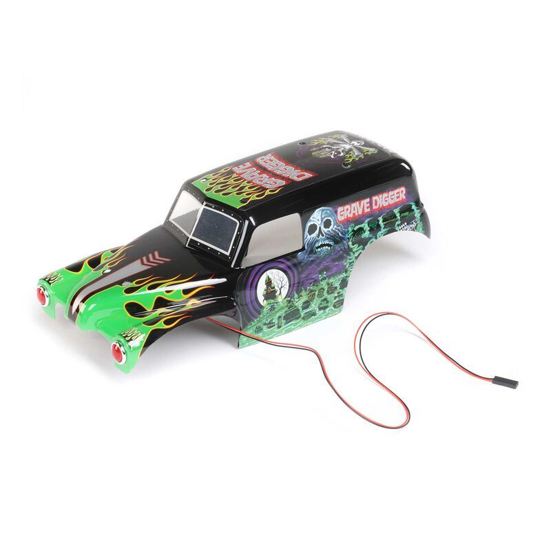Losi - Body Set Grave Digger Painted: Mini LMT (LOS210044)