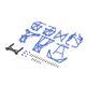 Losi - Cage Set Complete Blue: Mini LMT (LOS211050)