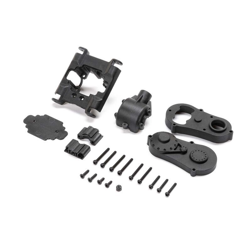 Losi - Center Gear Box Housing Set with Covers: Mini LMT (LOS212037)