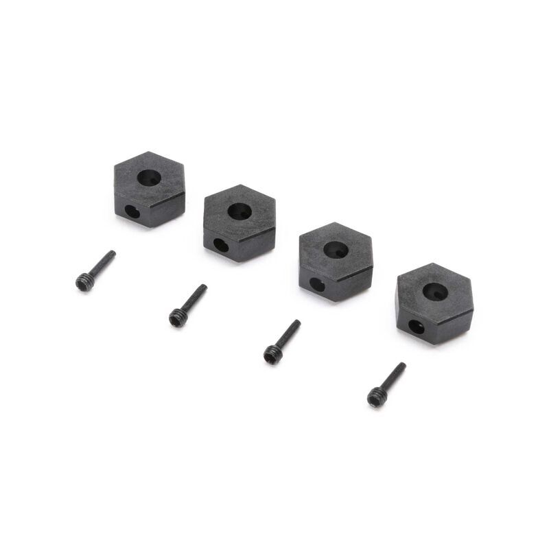 Losi - 12mm Wheel Hex and Screwpin (4): Mini LMT (LOS212050)