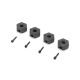 Losi - 12mm Wheel Hex and Screwpin (4): Mini LMT (LOS212050)