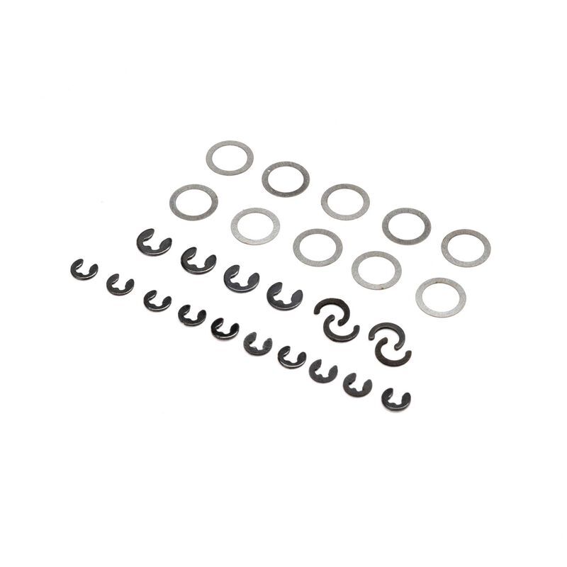 Losi - E-Clip and Shim Set: Mini LMT (LOS216009)