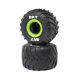 Losi - MT TiresGreen Beadlock Premount(2): Mini LMT (LOS41045)