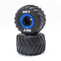 Losi - MT Tires Blue Beadlock Premount(2): Mini LMT...