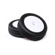 Losi - Wide Body Rib Front Mounted Tires White (2): Mini B (LOS41049)
