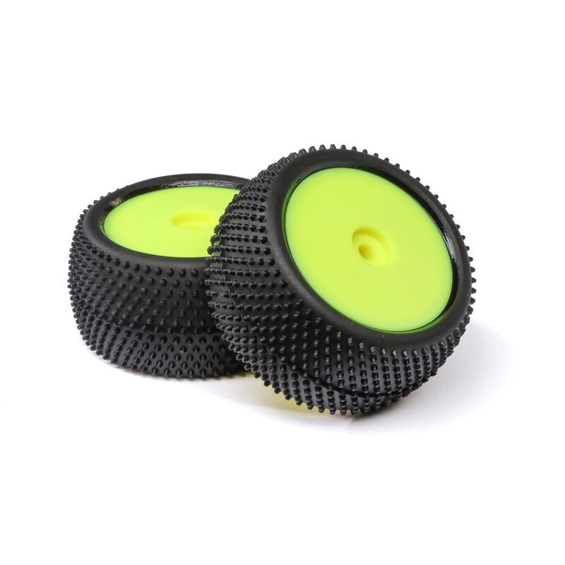 Losi - Big Shot Rear Mounted Tires Yellow (2): Mini B (LOS41050)