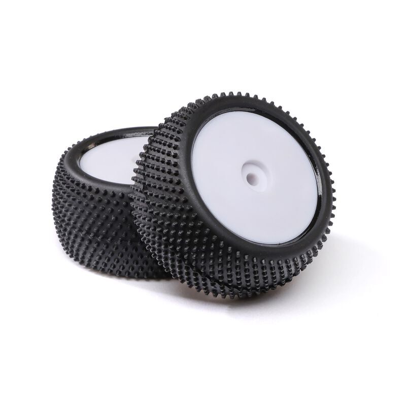 Losi - Big Shot Rear Mounted Tires White (2): Mini B (LOS41051)