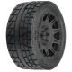Pro-Line Racing - 1/6 Menace HP BELTED F/R 5.7â€ Tires MTD 24mm Black Raid 8x48 Hex (2) (PRO1020511)