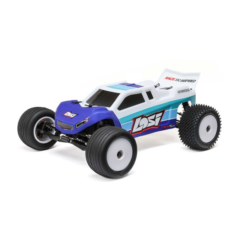 Losi - 1/18 Mini-T 2.0 V2 2WD Stadium Truck Brushless RTR Blue (LOS-1056T2)