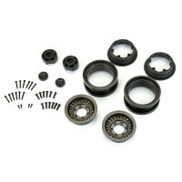 Pro-Line Racing - 1/6 Black Rhino Armory Alum 2.9 Dual Offset SCX6 Wheels (2) Gunmetal (PRO282600)
