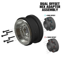 Pro-Line Racing - 1/6 Black Rhino Armory Alum 2.9 Dual Offset SCX6 Wheels (2) Gunmetal (PRO282600)