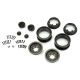 Pro-Line Racing - 1/6 Black Rhino Armory Alum 2.9 Dual Offset SCX6 Wheels (2) Gunmetal (PRO282600)