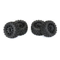 Pro-Line Racing - 1/18 Badlands MX 1.85 F/R MTD 12mm Black Raid: Granite GROM (PRO1024110)