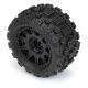 Pro-Line Racing - 1/18 Badlands MX 1.85 F/R MTD 12mm Black Raid: Granite GROM (PRO1024110)