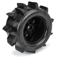 Pro-Line Racing - 1/10 Sand Paw HP BELTED F/R 2.8 MT Tires MTD 12/14mm Black Raid (2) (PRO1024910)
