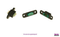 Hacker Motor Einbaurahmen für MPX-Stecker und Buchse...