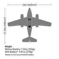 UMX Me 262 30mm EDF Jet BNF Basic mit AS3X & SAFE Select - 660mm