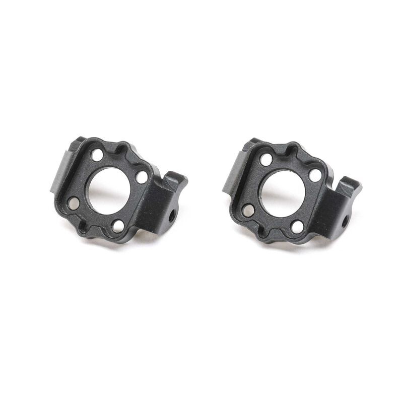 Losi - Aluminum Spindle Carrier Set 0deg Black: Mini LMT (LOS314008)