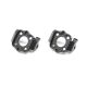 Losi - Aluminum Spindle Carrier Set 0deg Black: Mini LMT (LOS314008)
