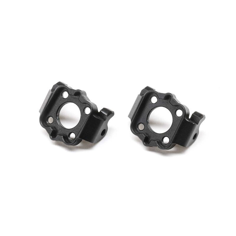 Losi - Aluminum Spindle Carrier Set 5deg Black: Mini LMT (LOS314012)