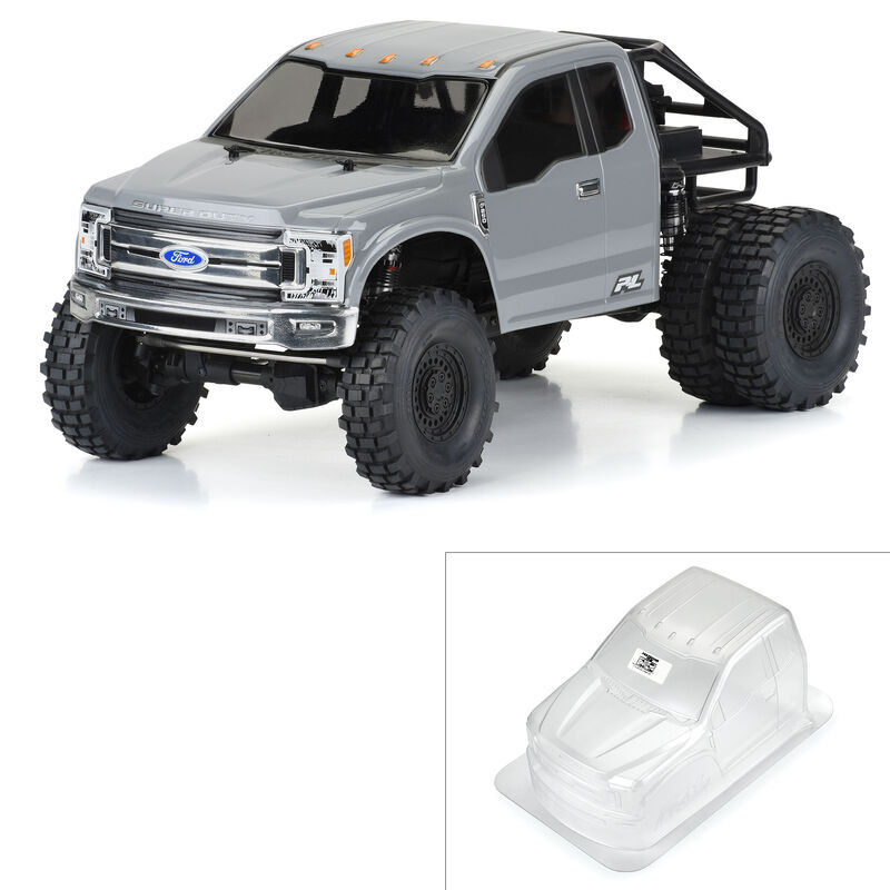 Pro-Line Racing - 1/10 2017 Ford F-250 Super Duty Cab-Only Clear Body 12.3 WB Crawler (PRO361900)