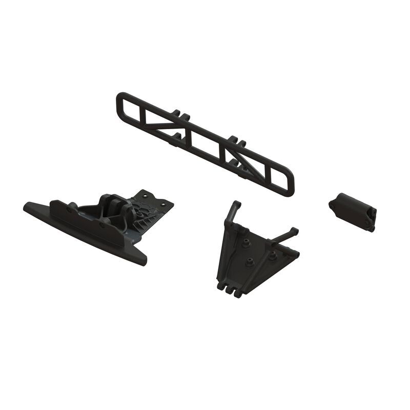 Arrma - Lower Skid And Bumper Mount Set Black (ARA-1577)