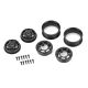 Pro-Line Racing - 1/10 Holcomb F/R 1.55 12mm Crawler Bead-Loc Wheels (2) Black (PRO284200)