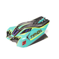 Arrma - 1/8 Clipless Painted Decaled Body Green/Yellow:...