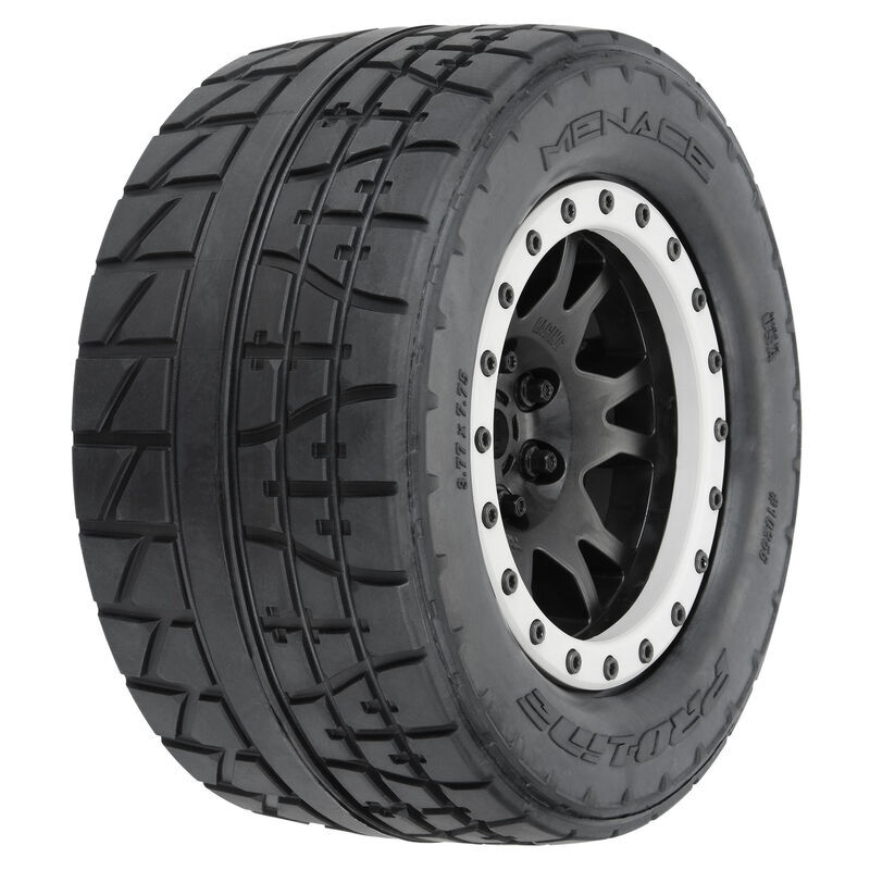 Pro-Line Racing - 1/5 Menace HP BELTED Pro-Loc F/R X-MAXX MTD 24mm Blk/Gry Impulse (2) (PRO1025613)