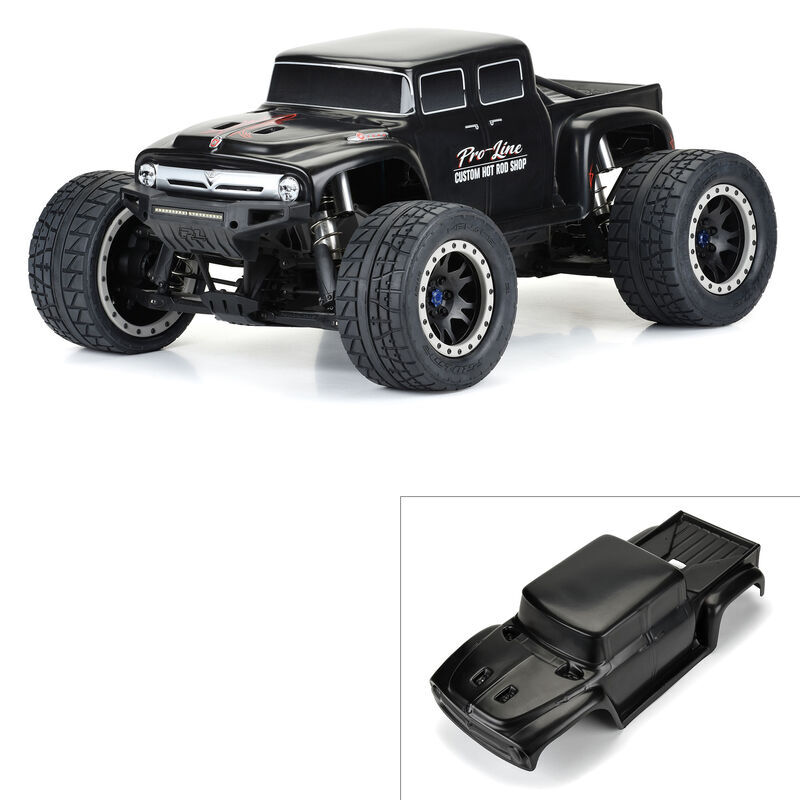 Pro-Line Racing - 1/5 Pre-Cut Ford F-100 Bash Armor Black Body: X-MAXX (PRO361018)