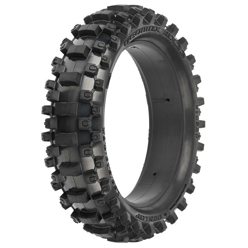 Pro-Line Racing - 1/4 Dunlop Geomax MX33 V2 CR4 Rear Tire MTD Sleeve: Pro-Spec Wheel (PRO1023011)