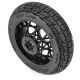 Pro-Line Racing - 1/4 Hot Lap MX S3 Rear Tire MTD Black Supermoto Wheel: Promoto-MX (PRO1024310)