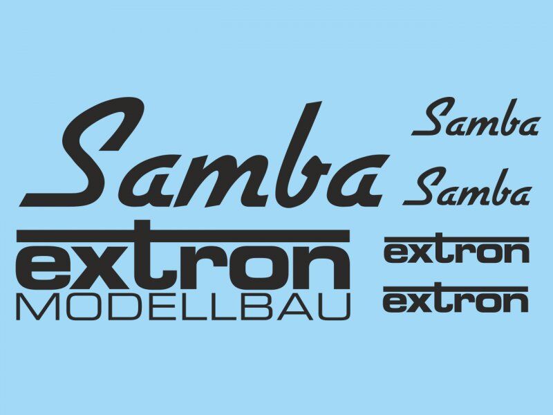 Extron Dekorsatz Samba (schwarz) (X5451)