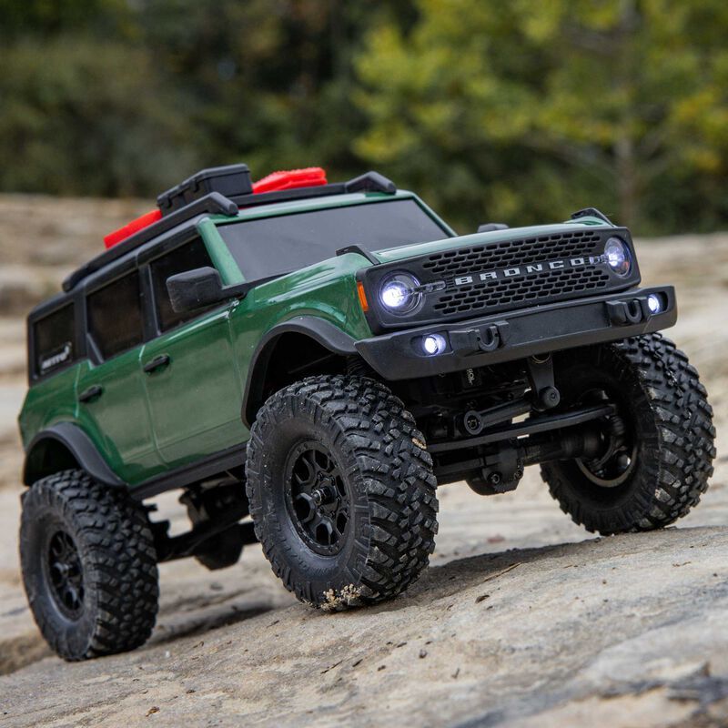 Axial - 1/24 SCX24 Ford Bronco 4X4 RTR Brushed Rock Crawler (Battery & Charger Included) Green (AXI00006V2T5)