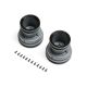 Losi - MT Wheel Black Beadlock Light Grey (2): Mini LMT (LOS-2059)