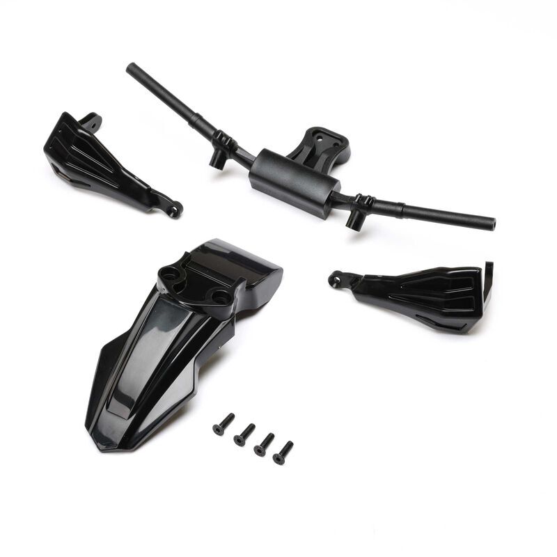 Losi - Fender Handguards & Handle Bars Black: Promoto-SM (LOS-2281)