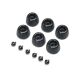 Losi - Rubber Lean Bar Wheels & Stops (6): Promoto-SM (LOS-2288)