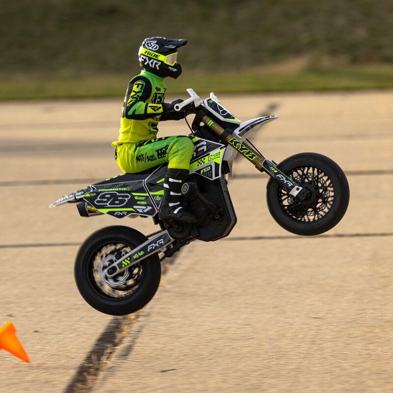 Promoto-SM FXR Supermoto Motorcycle RTR mit Akku und Ladegerät weiß - 1:4