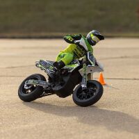 Promoto-SM FXR Supermoto Motorcycle RTR mit Akku und Ladegerät weiß - 1:4