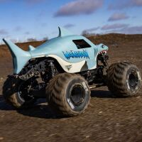 Losi - 1/18 Mini LMT Megalodon 2S 4X4 RTR Brushed Monster Truck (Battery & Charger Included) Blue (LOS01026T3)