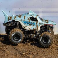 Losi - 1/18 Mini LMT Megalodon 2S 4X4 RTR Brushed Monster Truck (Battery & Charger Included) Blue (LOS01026T3)