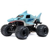 Losi - 1/18 Mini LMT Megalodon 2S 4X4 RTR Brushed Monster Truck (Battery & Charger Included) Blue (LOS01026T3)